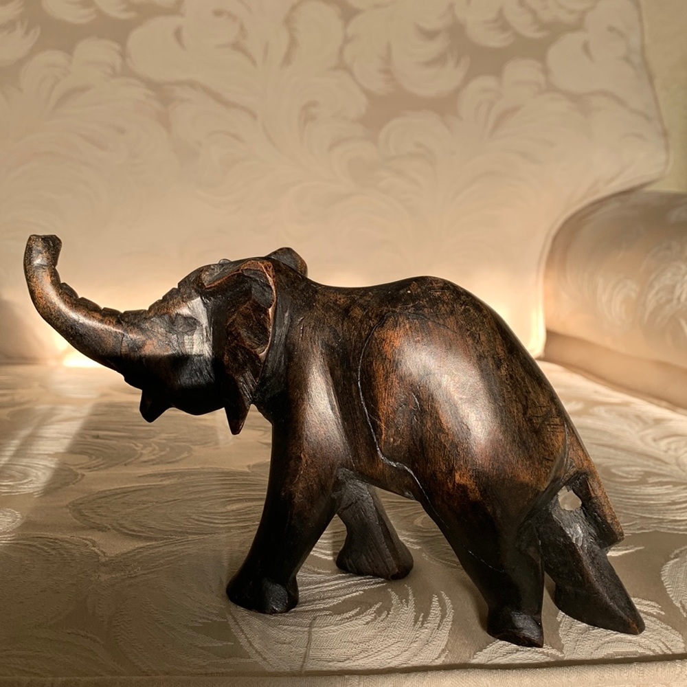 Hand carved Ebonywood elephant.